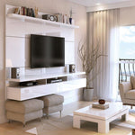 Lavo 86.5" Floating Wall Theater Entertainment Centre - White