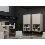 Applesham 2-Piece Extra Storage Home Office Set - Off White