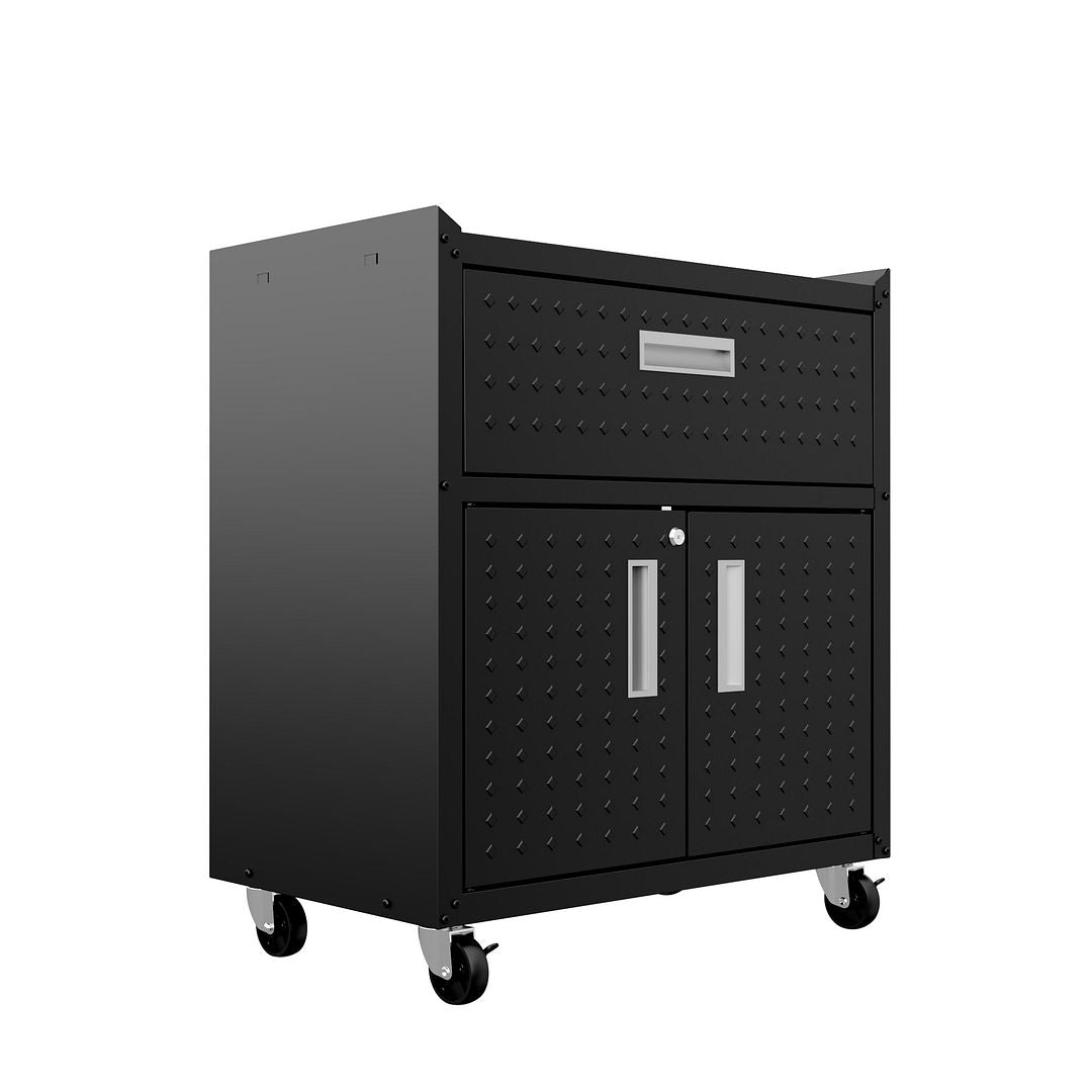 Maximus 31.5" Mobile Garage Cabinet with Drawer/Shelves - Charcoal Grey