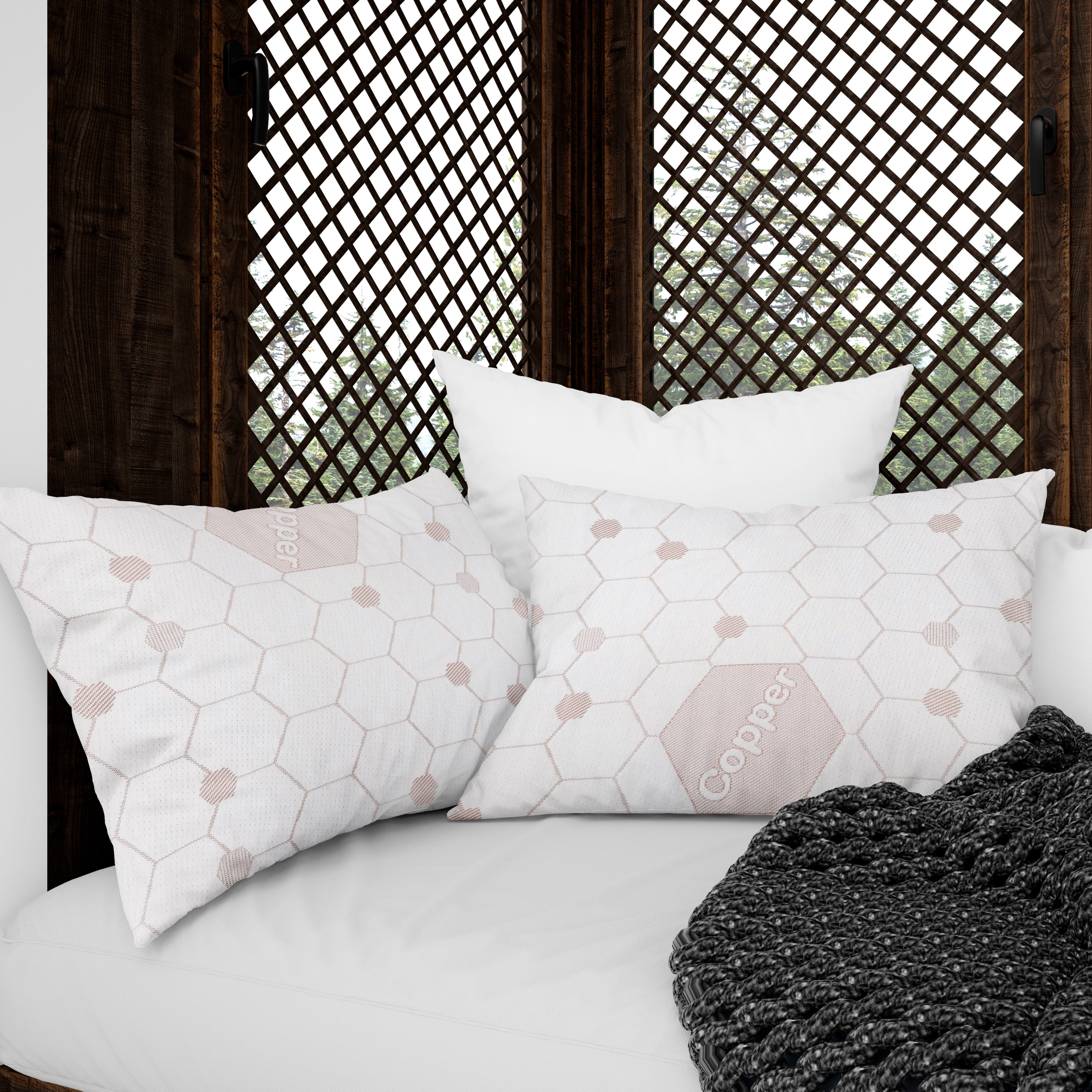Cotton House 2 Pack Copper Infused Queen Pillow