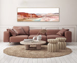 Painted Reflections Wall Art - Red - 20 X 60