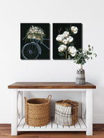 Cotton and Wheels Wall Art - Black/White - 16 X 20 - Set of Two