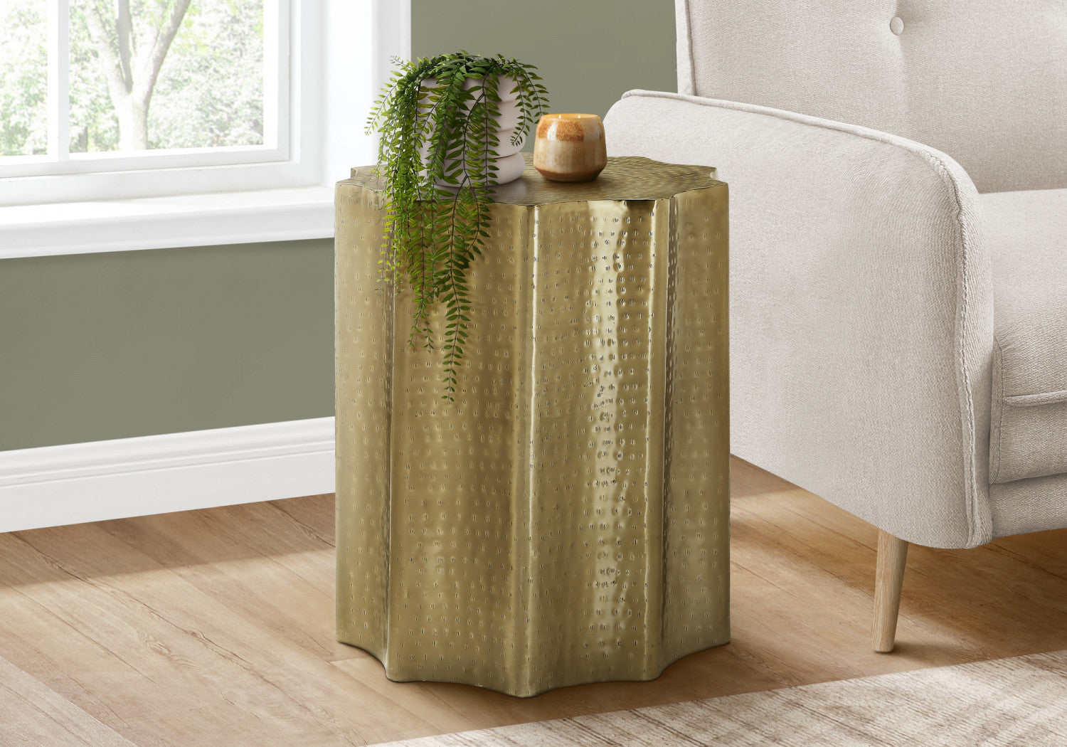 Lorik Side Table - Gold