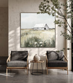 Solitary Shelter Wall Art - Green - 36 X 36