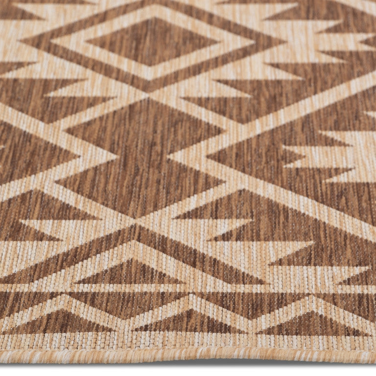 Cabana Tribal Indoor/Outdoor Rug - 3' x 5' - Brown