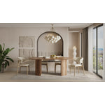 Fresno Dining Table - Light Brown