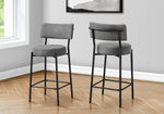 Robson Counter Stool - Grey/Black - Set Of Two