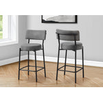 Robson Counter Stool - Grey/Black - Set Of Two