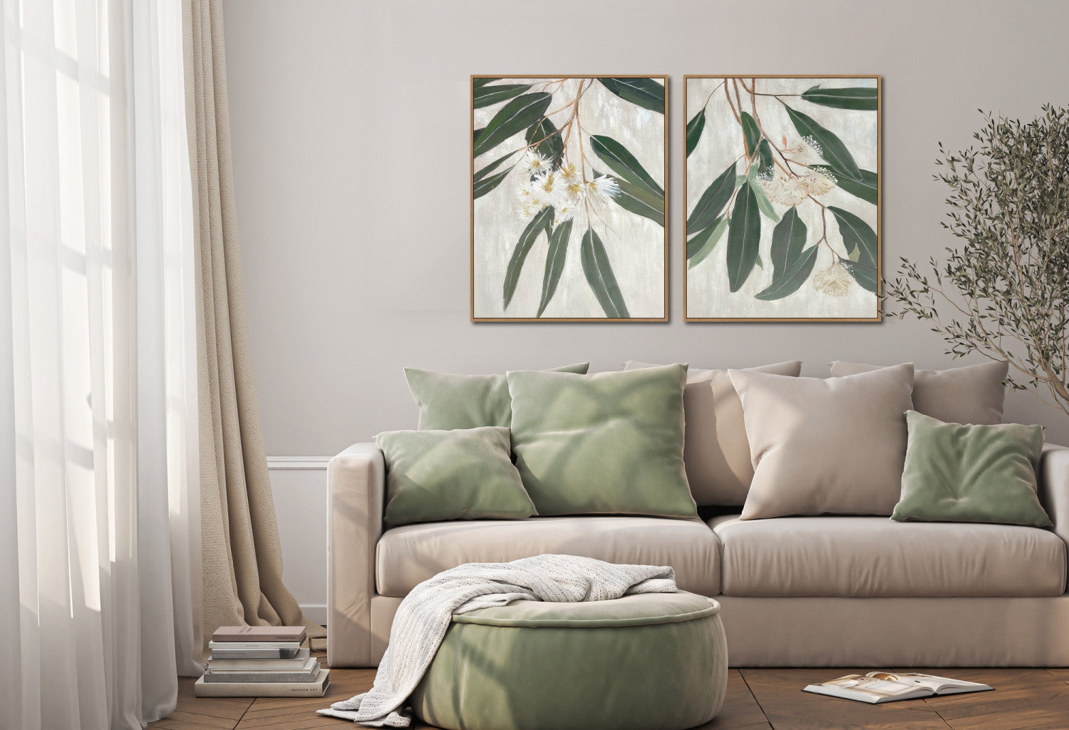Eucalyptus Bloom I Wall Art - Green - 24 X 30