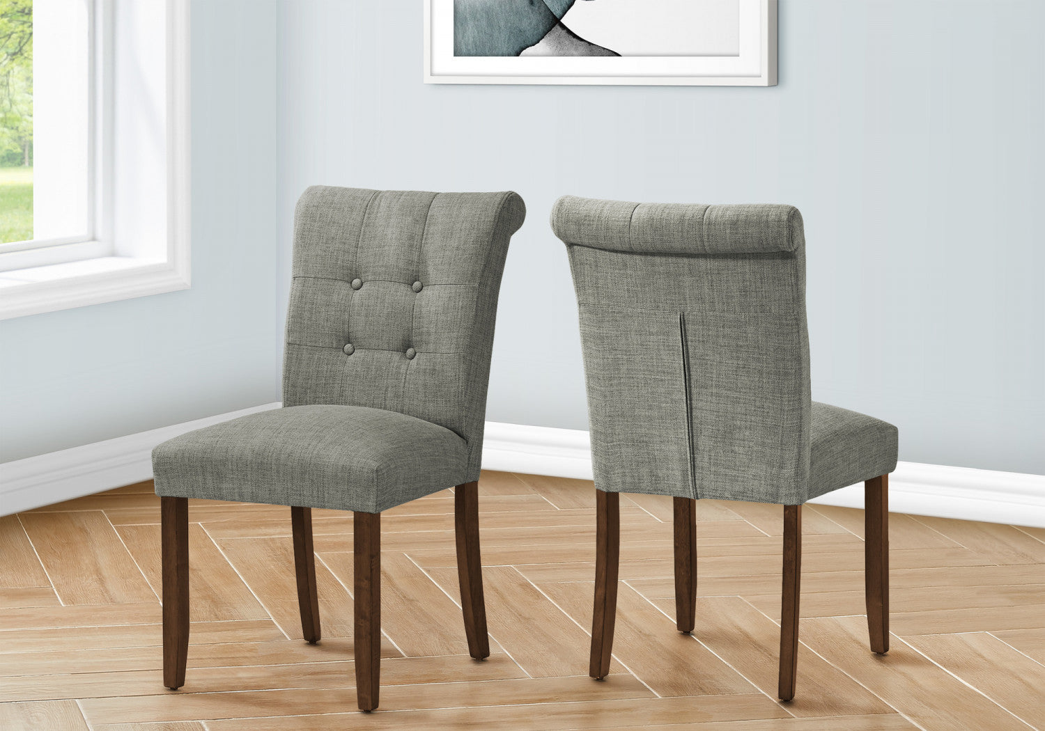 Edwin Dining Chair - Grey - Set Of Two
