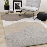 Misha Soft Modern Area Rug - Grey Taupe - 5' X 8'