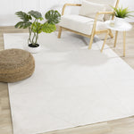 Hillary Neutral Diamonds Area Rug - Cream - 7' X 10'