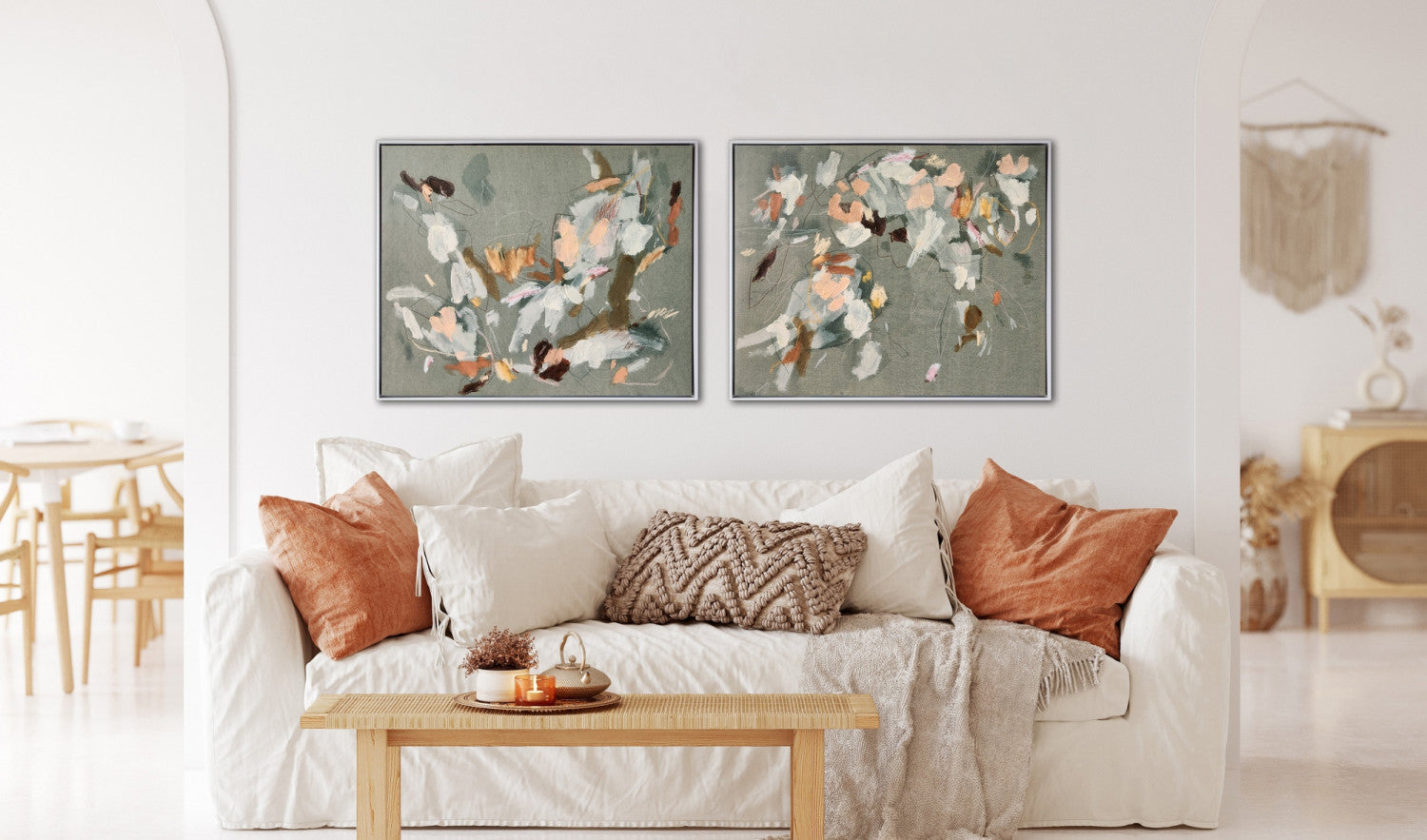 Botanic Rhythm II Wall Art - Multi-Colour - 24 X 30