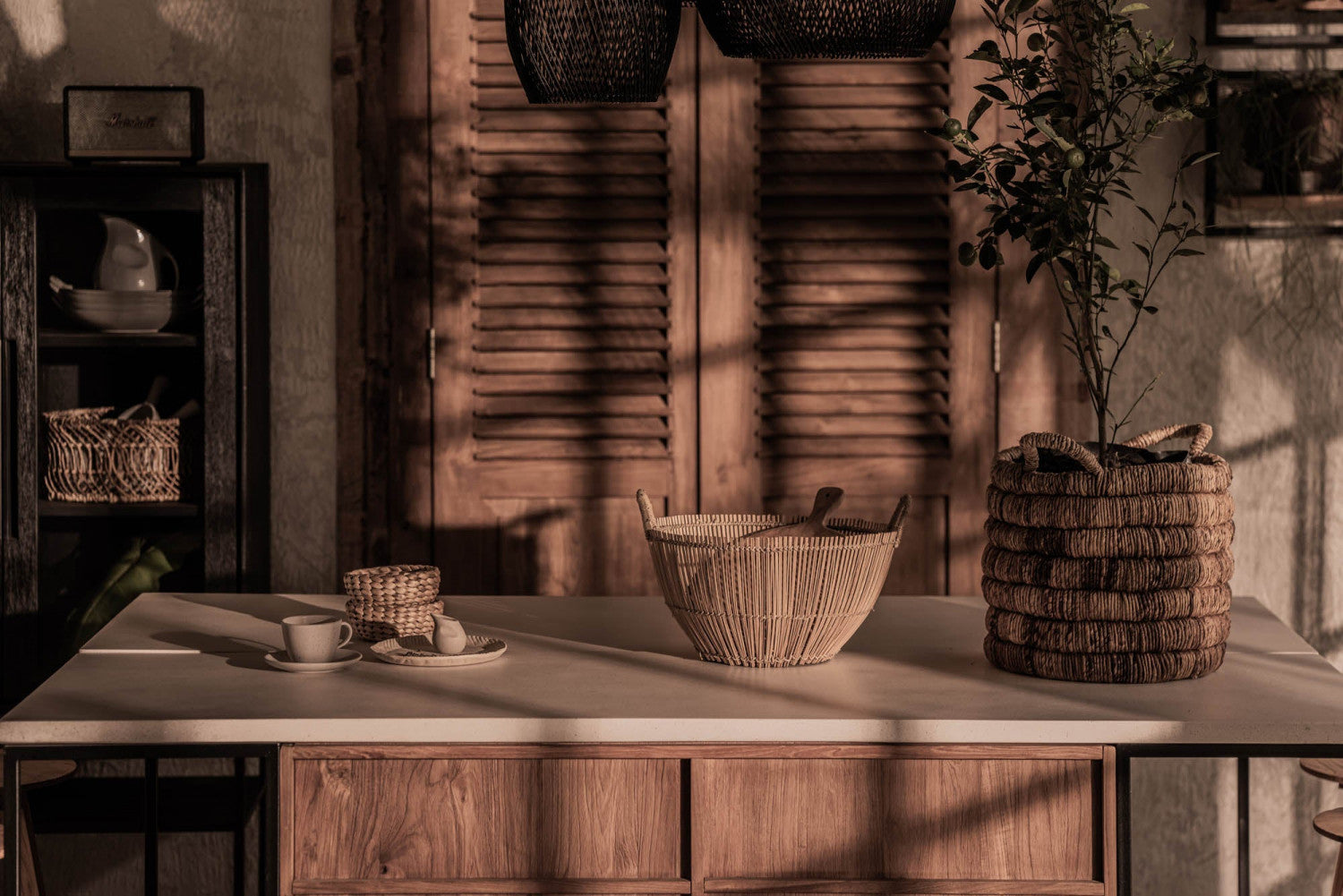 Bayan Horn Pendant Small - Black