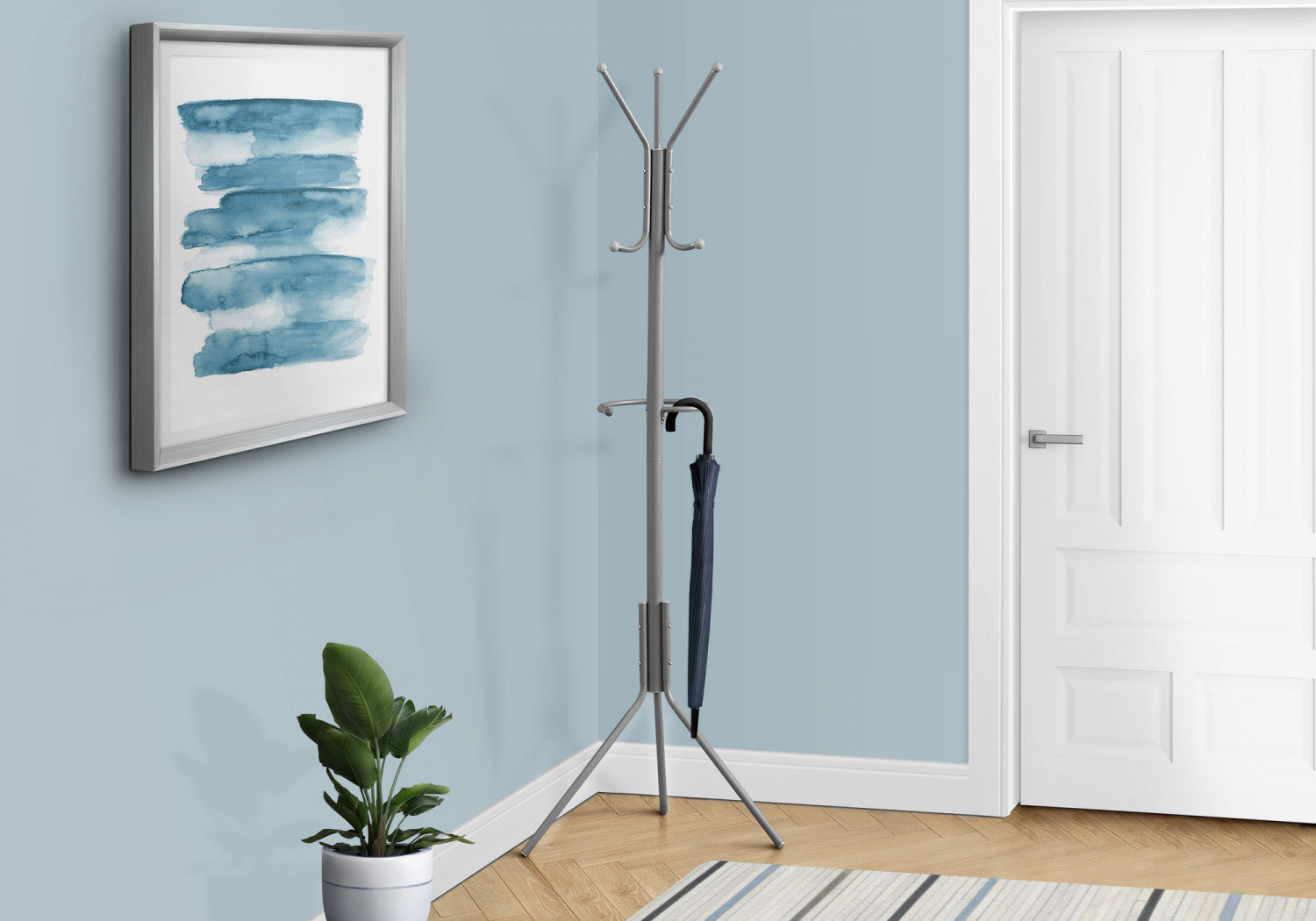 Elix Coat Rack - Silver