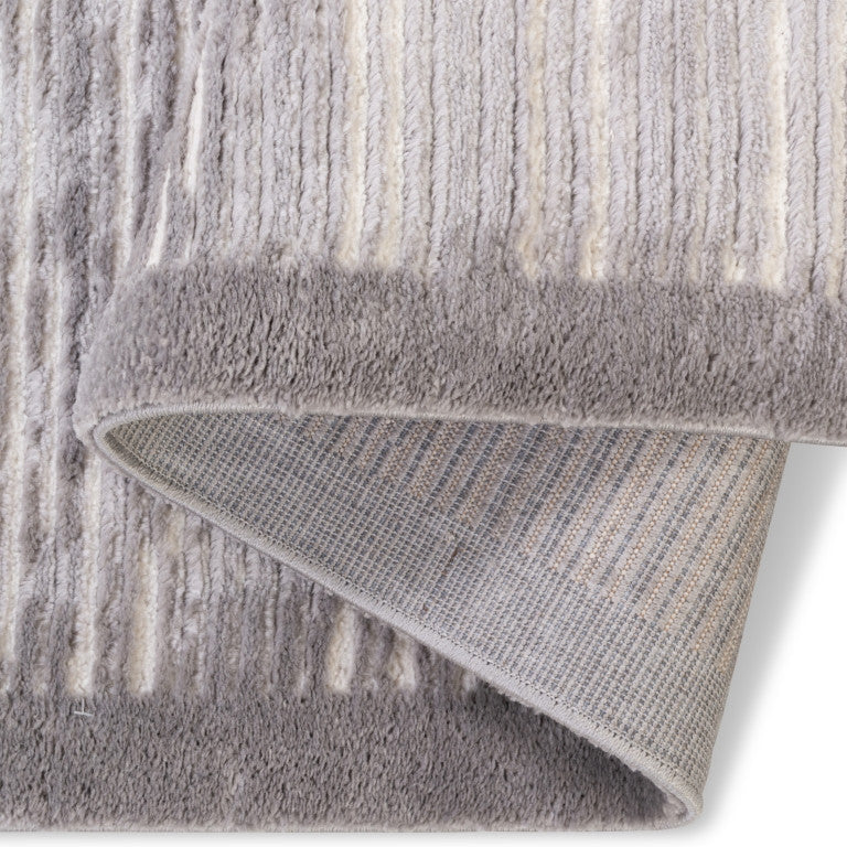 Sherpa Stripes Rug - 6' x 9' - Grey