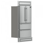 Forno Moena 40" 19.2 Cu.Ft. Stainless Steel Built-In French Door Refrigerator with Ice Maker - FFRBI1820-40MG