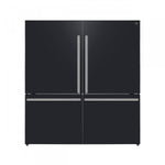 Forno Milano 62" Black 2-piece Freestanding Dual Bottom Freezer Refrigerator (34.4 Cu. Ft.) - FFFFD1787-60BLK