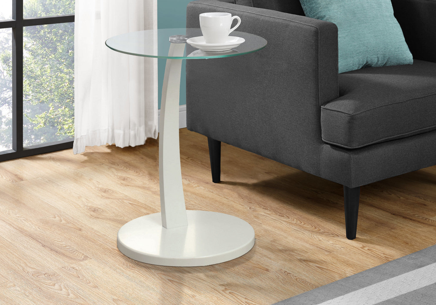 Arell Side Table - White