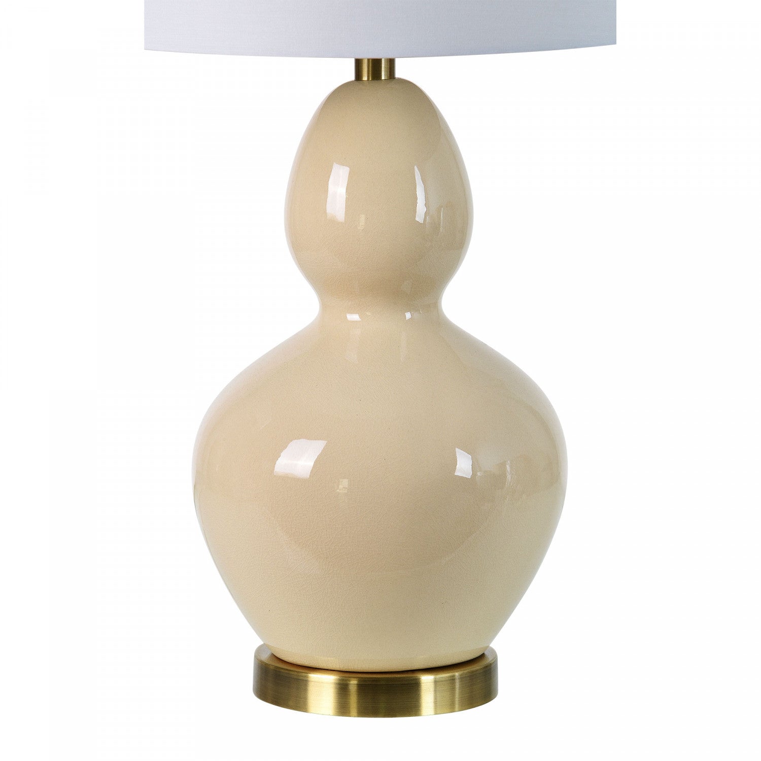 Sandi Table Lamp - Glazed Crackled Cream - Set of Two