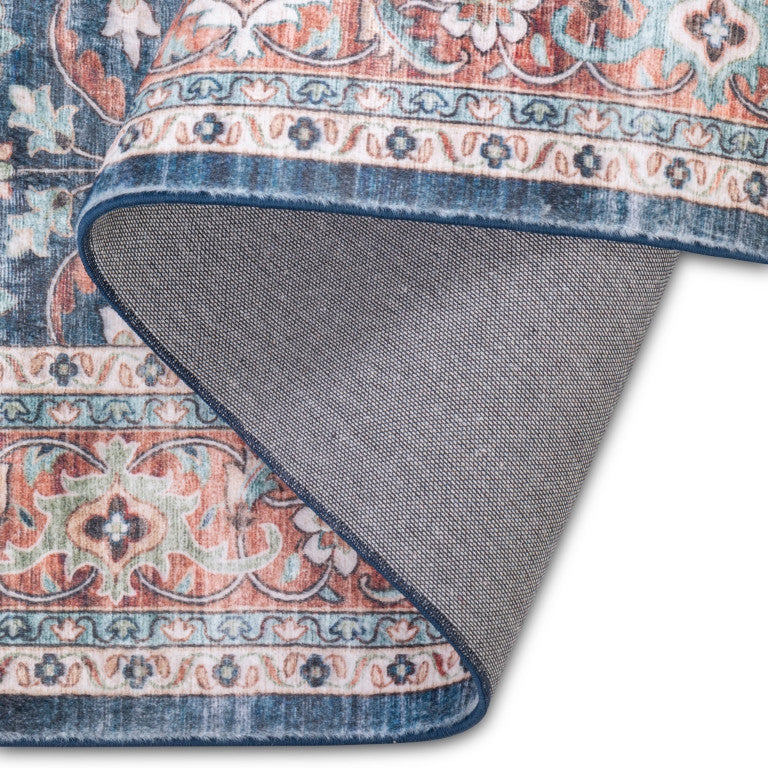 Touch Traditional Rug - 5' x 8' - Red/Blue