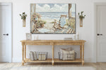 Rocking by the Sea Wall Art - Blue/Beige - 30 X 45