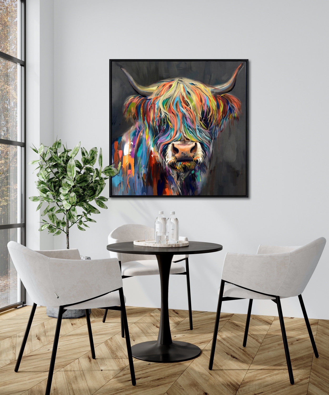 Technicolour Highlander Art - Multi-Colour - 32 X 32