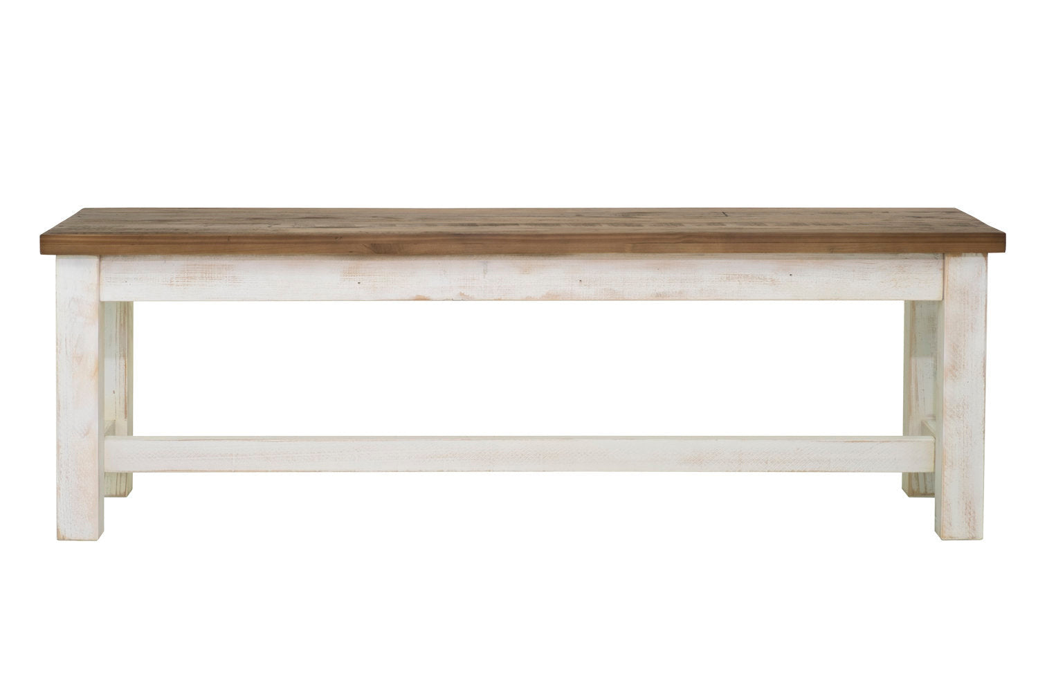 Borsgade Bench - White/Natural