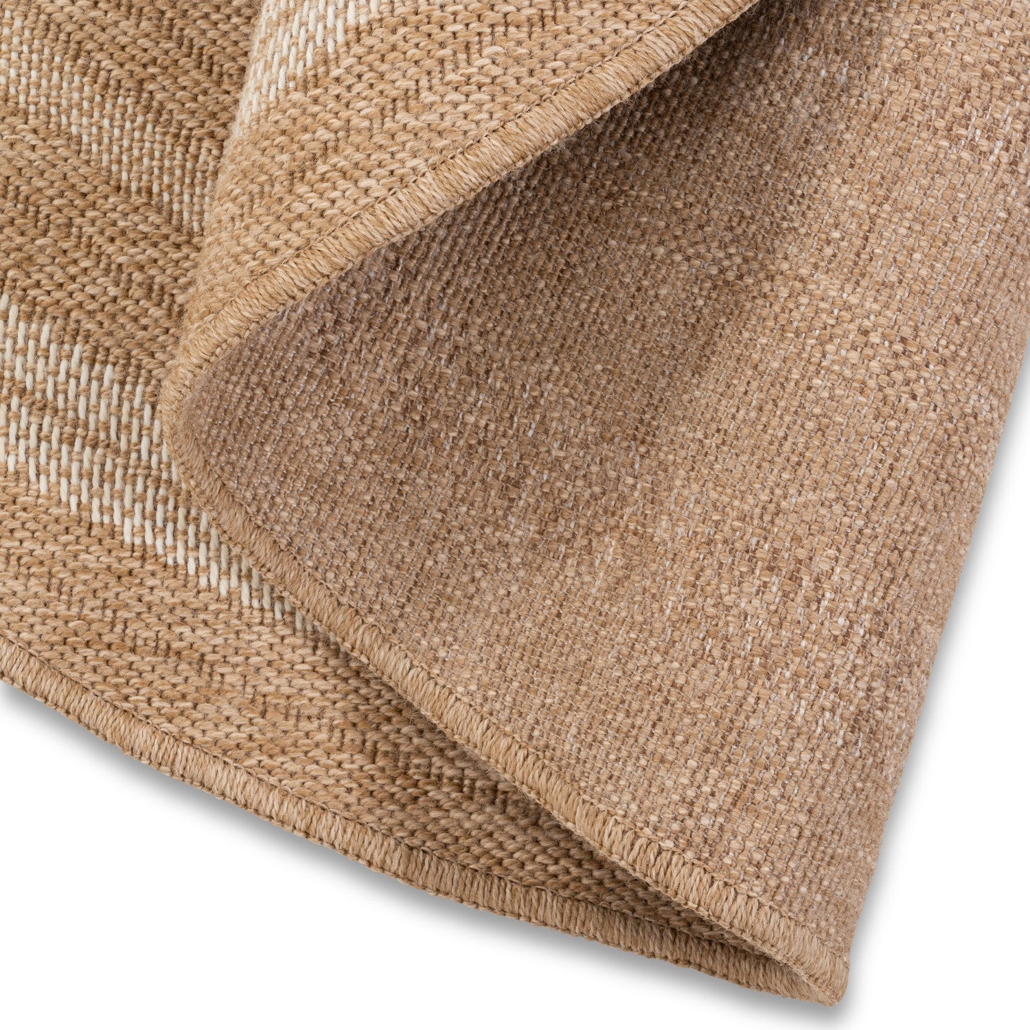 Avanos Circles Indoor/Outdoor Rug - 6ft Round - Beige/White