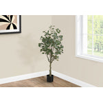 46" Eucalyptus Tree With 5" Black Pot - Green