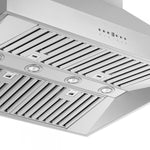 Forno Coppito Stainless Steel 36" 1200 CFM Island Range Hood - FRHIS5129-36