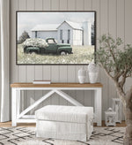 Vintage Ride Wall Art - White/Green - 30 X 45