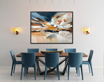 Skyline in Flux Wall Art - Multi-Colour - 40 X 50