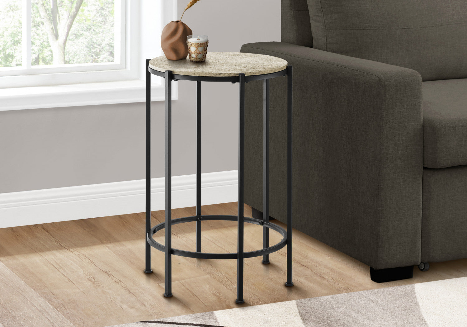 Remi Side Table - Light Brown