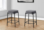 Aspen Counter Stool - Black/Grey - Set Of Two