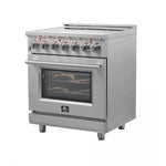 Forno Massimo 30" Stainless Steel Freestanding Electric Range With True Convection And Air Fry (4.32 Cu. Ft.) - FFSEL6020-30