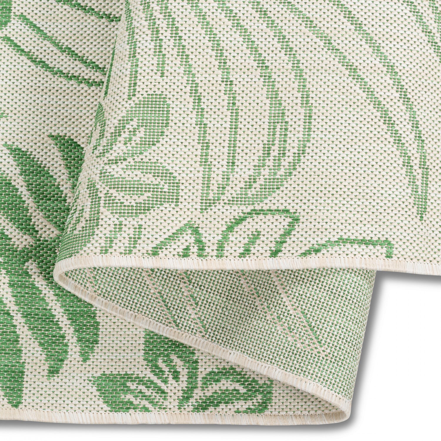 Cabana Palm Leaves Indoor/Outdoor Rug - 3' x 5' - Green