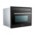 Forno Oliena Black 24" Built-In Microwave Convection Oven (1.6 Cu. Ft.) - FMWDR3093-24BLK
