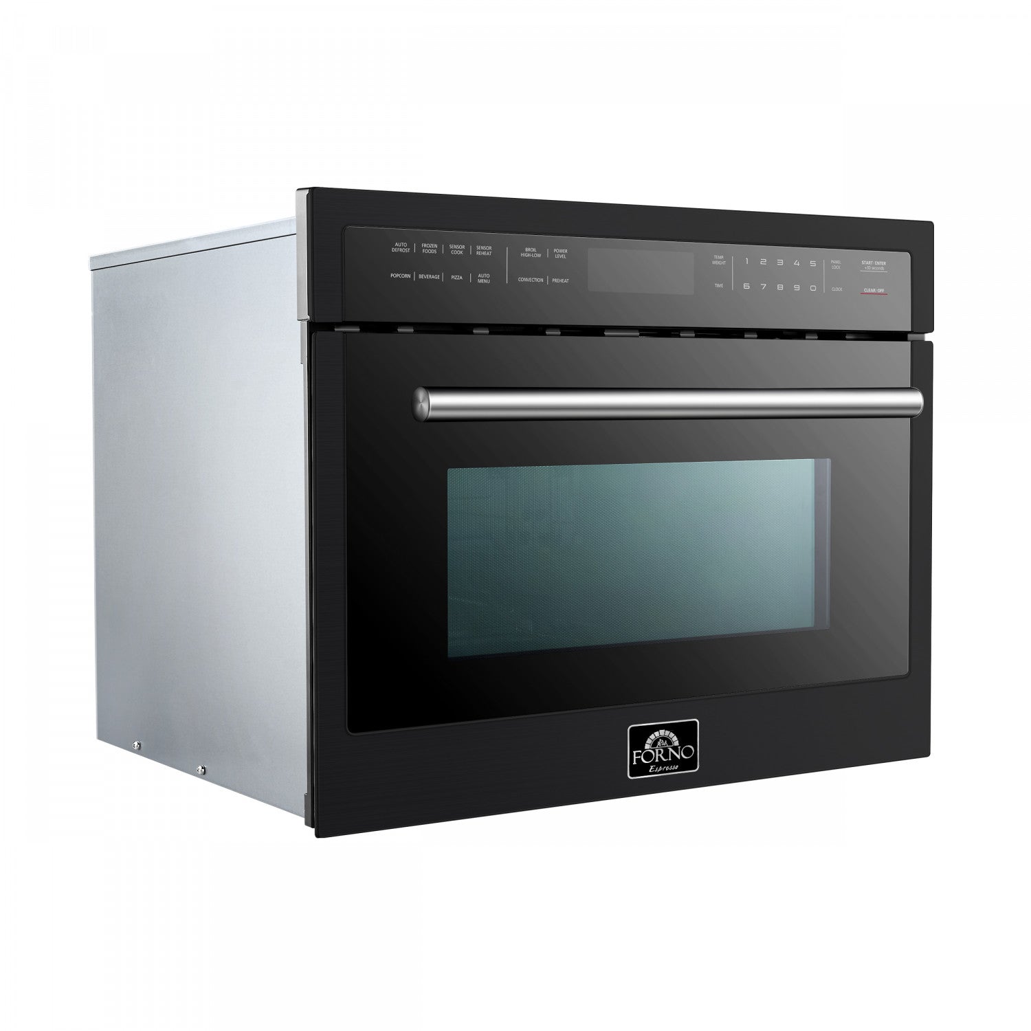 Forno Oliena Black 24" Built-In Microwave Convection Oven (1.6 Cu. Ft.) - FMWDR3093-24BLK
