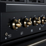 Forno Antico 36" Black Dual Fuel Range (4.5 Cu. Ft.) - FFSGS6113-36BLK