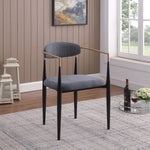 Mykos Dining Chair - Black/Grey - Set of Two