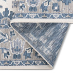 Marbella Traditional Outdoor Rug - 6' x 9' - Blue