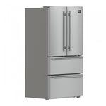 Forno Moena Stainless Steel Counter-Depth French Door Refrigerator (19.2 Cu. Ft.) - FFRBI1820-36SB