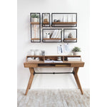 Bayan Metal Frame Wall Box V - Teak