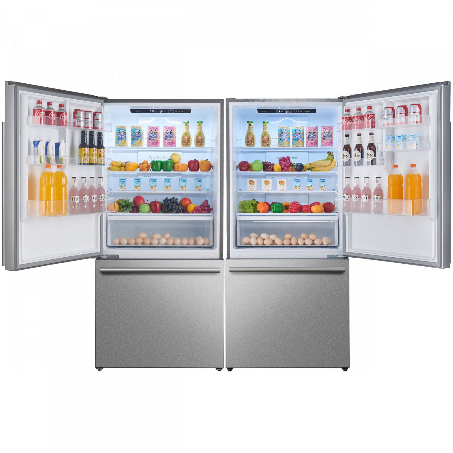 Forno Milano 62" Stainless Steel 2-piece Freestanding Dual Bottom Freezer Refrigerator (34.4 Cu. Ft.) - FFFFD1787-60S