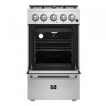 Forno Lamazze 20" Stainless Steel Freestanding Gas Range (2.05 Cu. Ft.) - FFSGS6265-20