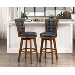 Medford Bar Stool - Black, Brown - Set of Two