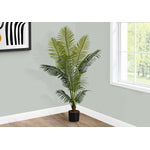 47" Palm Tree With 5" Black Pot - Green