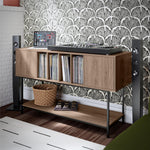 Cooper Media Credenza/DJ Stand - Walnut
