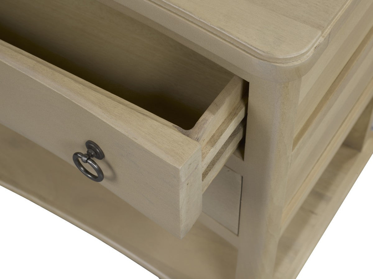 Sonnet Night Table - Grey Wash